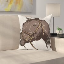 Horseshoe Lumbar Pillow – Stylish Equestrian
