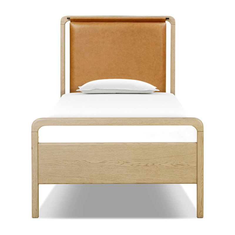 Rosedale Upholstered Bed, Yucca Oak/Chaps Sand, Twin