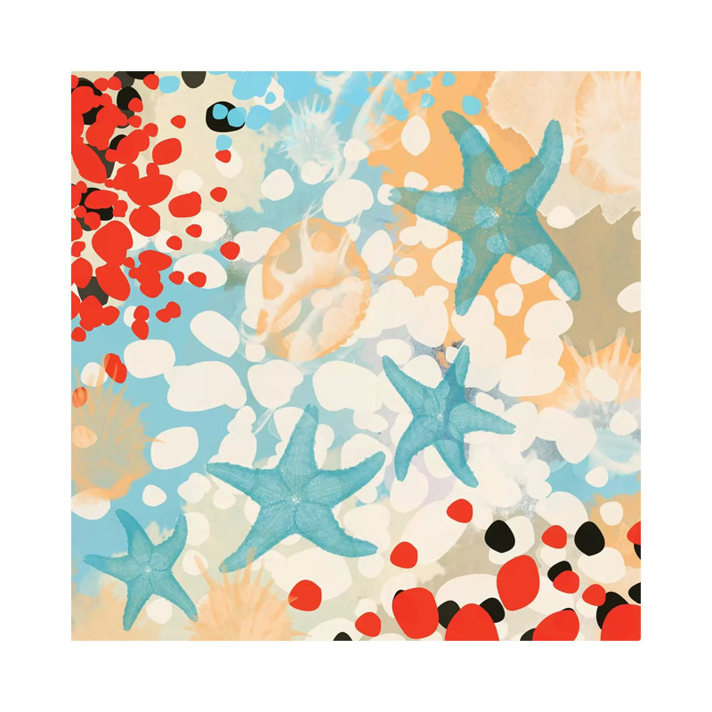 Exotic Sea Life I by Irena Orlov - Wrapped Canvas Print, 45.72 cm H x 45.72 cm W x 1.91 cm D