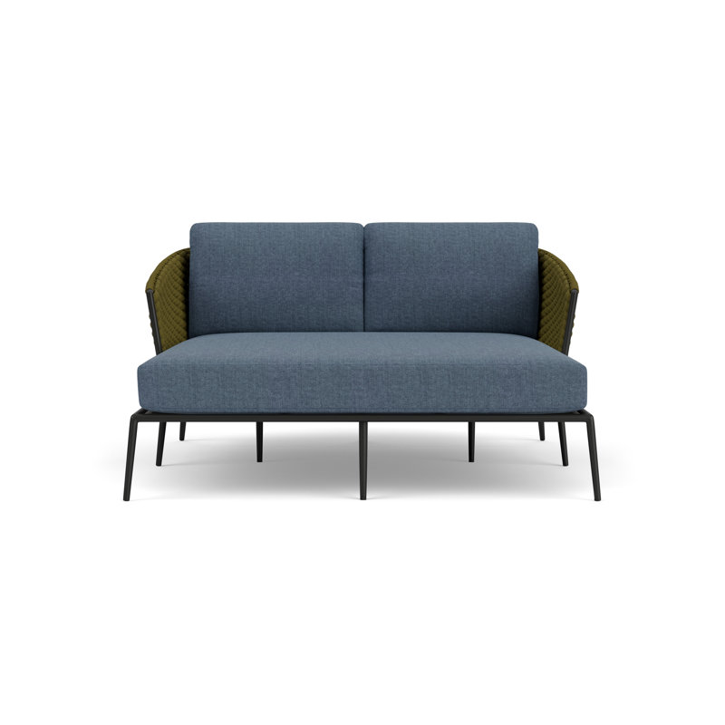 Escape Outdoor 2 - Seat Patio Sofa, Deluna Aegean