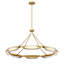 Lustre moderne à anneau DEL intégré de 43 po avec verre bullé pour salle à manger et îlot de cuisine-1619297499-1876366403
