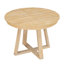 Ensemble repas 5 pièces avec table ronde extensible et chaises rembourrées Retro-128021656