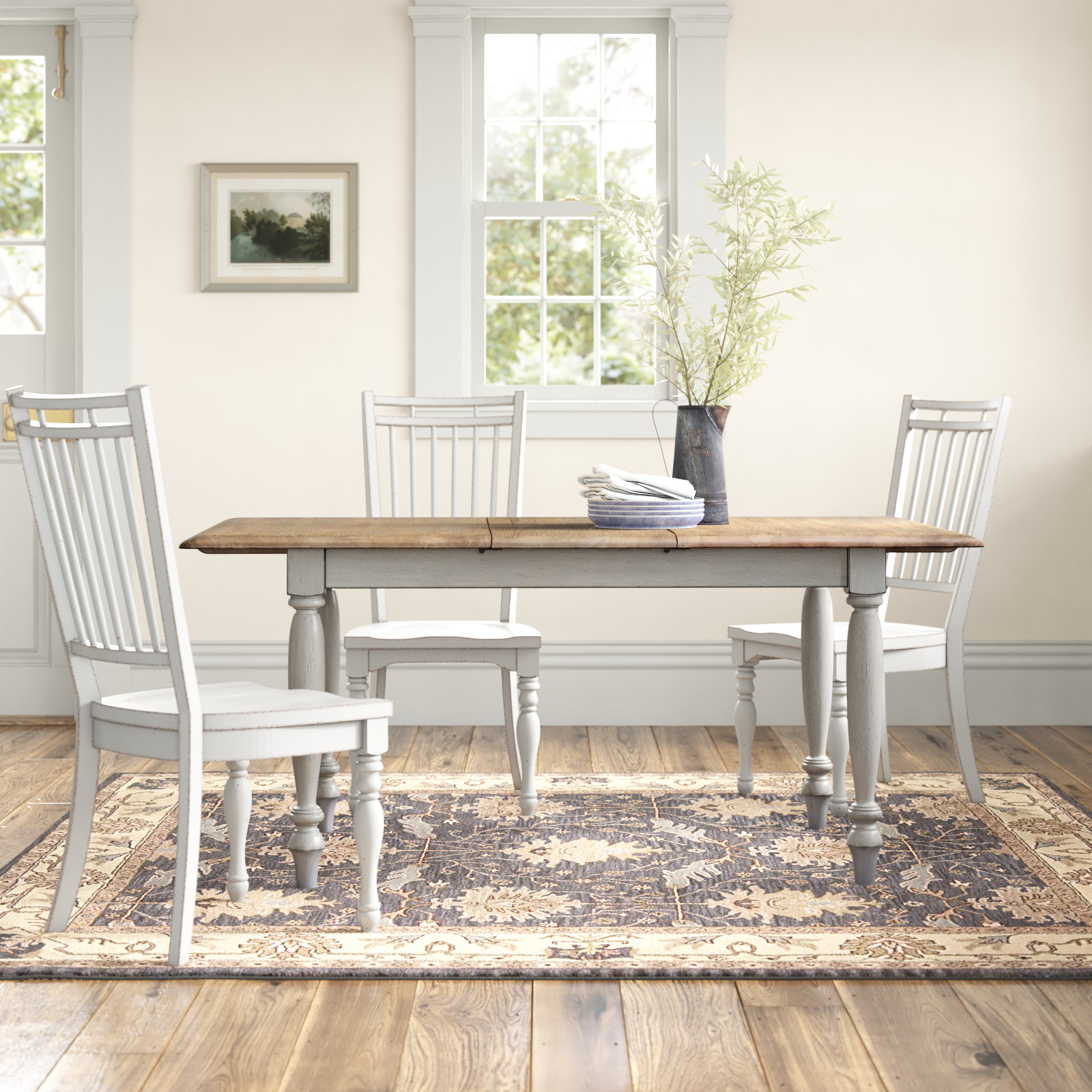 Three Posts™ Isabelle Extendable Solid Wood Dining Table & Reviews