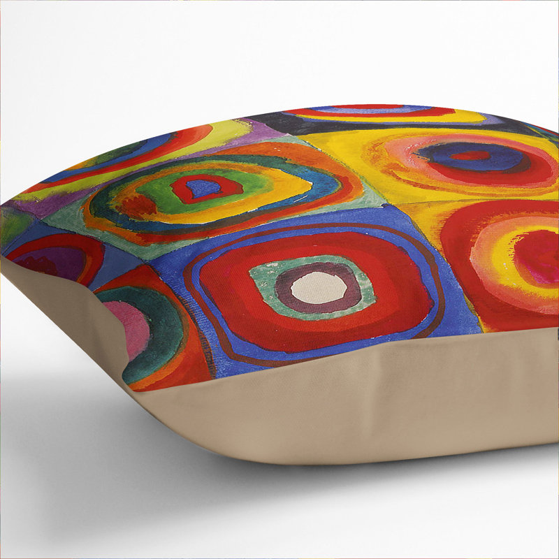 Farbstudie Square Throw Cushion, 40cm H x 40cm W x 15cm D, Stone