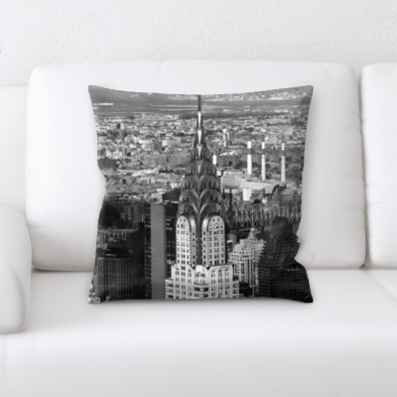 Faux Leather Throw Pillow