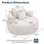 Fauteuil demi-tonneau rembourré Addisin-1451168353