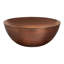 Table basse, ronde, fer creux, finition cuivre