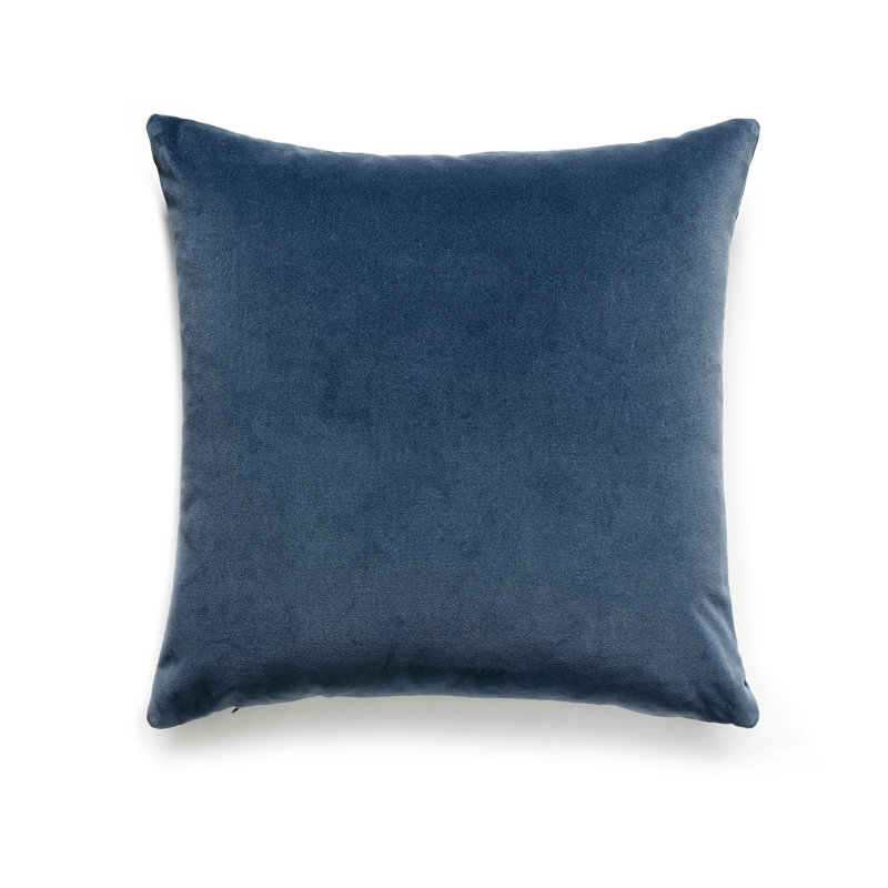Essential Velvets Square Pillow Cover & Insert, Ocean