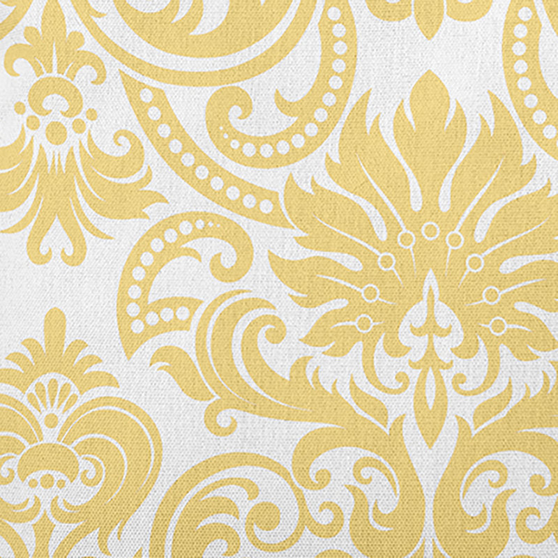Housse et insert de coussin rectangulaire en polyester pour l'intérieur et l'extérieur, Jaune