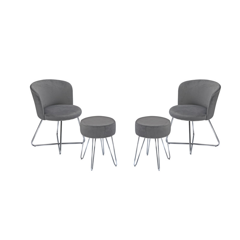 Fauteuil de chambre avec repose-pieds Elton