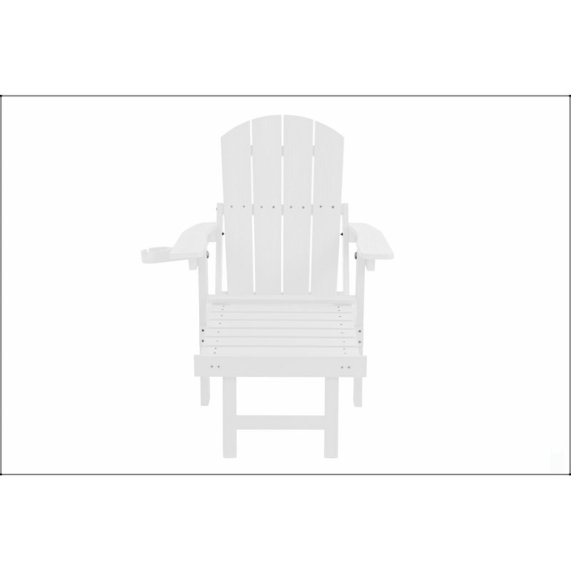 2-Piece All-Season Outdoor Lounge Chairs With Adjustable Backrests And Hidden Ottoman For Patio And Garden, 2, White
