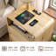 Table de chevet moderne avec station de charge et 2 tiroirs, table de chevet haute en bois de 25 pouces avec ports USB, table de bout de style Mid-Century pour la chambre à coucher, Nature Smooth-165178442