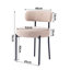 Ameira 75.95cm H Upholstered Metal Side Chair-24389081
