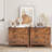 2 Pcs 3-drawer Dresser With Convenient Handles Smooth Slide Rails Accent Table-1575034154