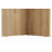 Modern Dining Table, Cadiz Oak, 70.9 x 29.5 x 35.4 inches | 100% Melamine Coated Particle Board, Thickness: 1.0 inches | Durable with 154 lbs Bearing Capacity, Stylish Design for Contemporary Dining Spaces-1740378128