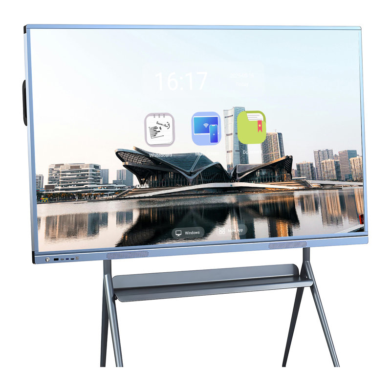 JYXCN Interactive Smart Board 75", 4K Touch Screen Digital Electronic Calendar All-In-One Smartboard Touchscreen Dual OS for School & Business