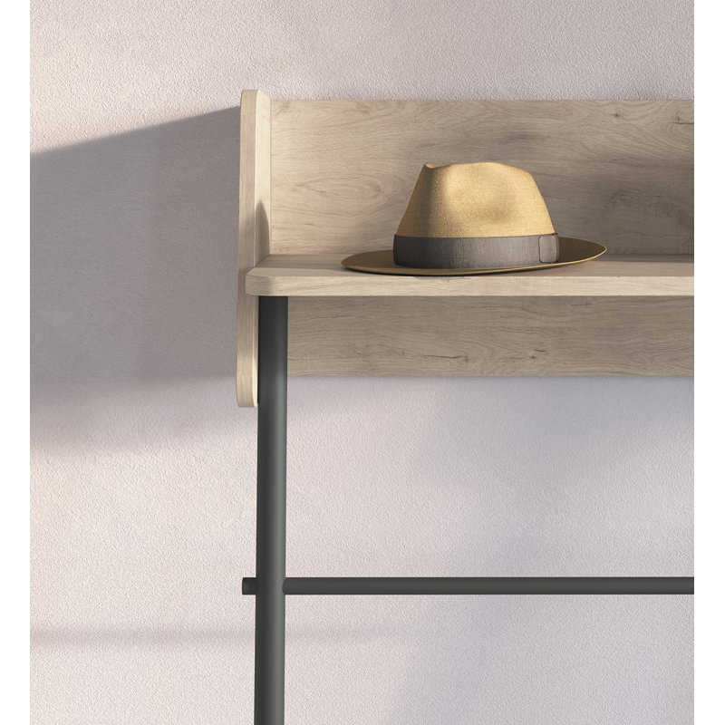 Alisande 80cm Console Table, Graphite, Light Oak