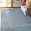 Tapis gris transitionnel en laine fabriqué à la main gris et bleu-gris Lori Baft-26007114