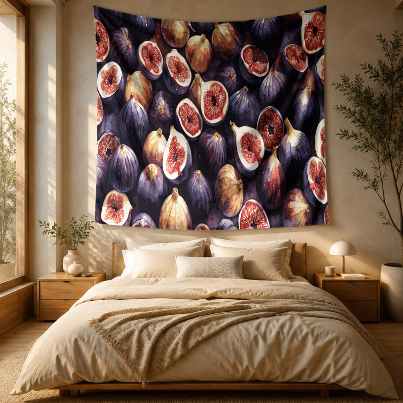 Tapisserie murale «Fruit Fig» Mission, 88 po x 104 po