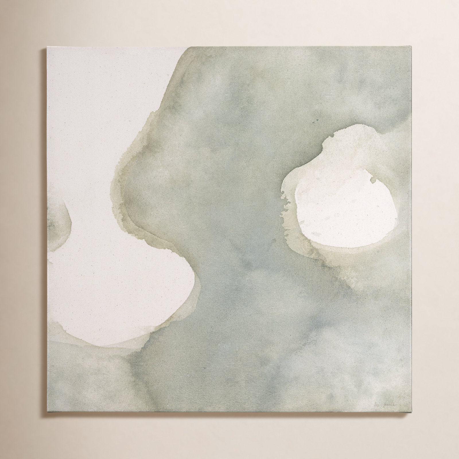Solitude by Ira Havuka a Hand Embelished Textured Canvas, 30" H x 30" W x 1.5" D, No Mat, Wrapped Canvas