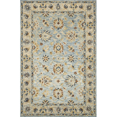 Hand Hooked Wool Oriental Indoor Rug