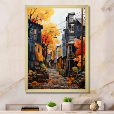«Herbertson Cityscape Alleyway Patchwork III», reproduction d'art sur toile
