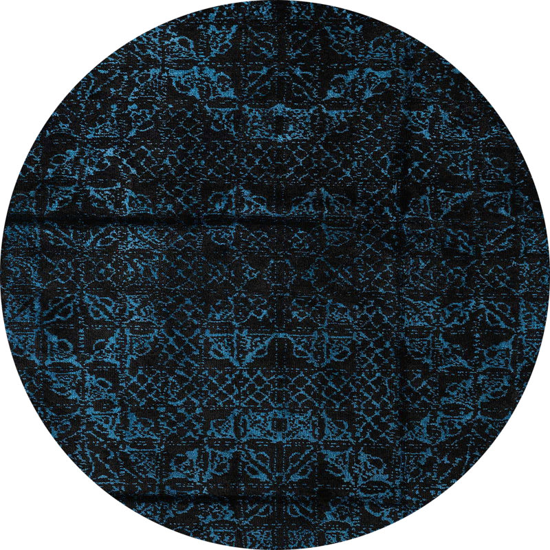 Tapis abstrait moderne 4431, Rond 6 pi