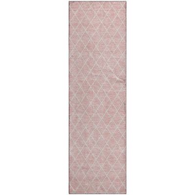 Premium Machine Washable Prisco Pink Rug