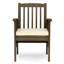 Chaise de patio en acacia avec coussin-1686908380