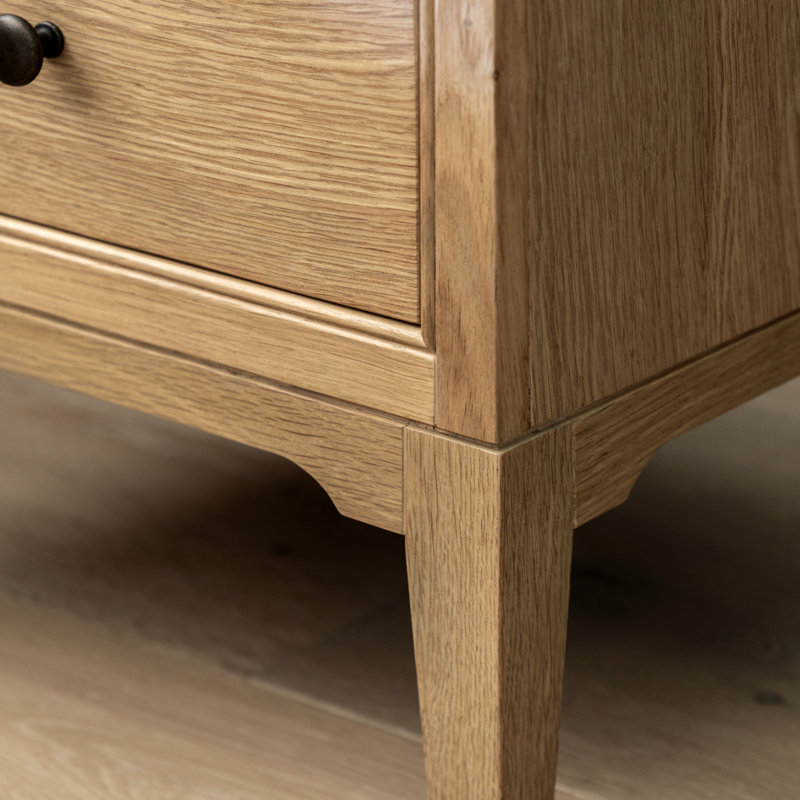 45cm W Solid Wood Bedside Table