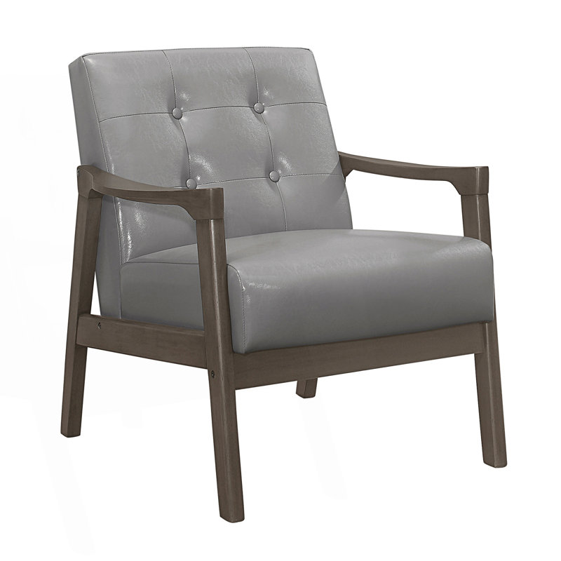 Chaise d'appoint capitonnée à boutons, chaise d'appoint moderne Mid-Century, chaise confortable