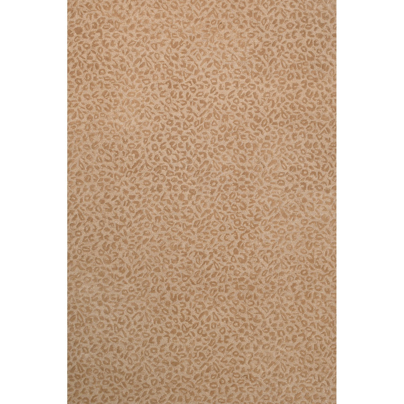Leopardess Pecan Hand-Tufted Responsible Wool Rug, Rectangle 6' x 9'