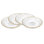 Dublin Crystal Gold Rim Dessert Plate