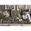 Fauteuil à oreilles rembourré avec garniture cloutée Katahdin -653527449