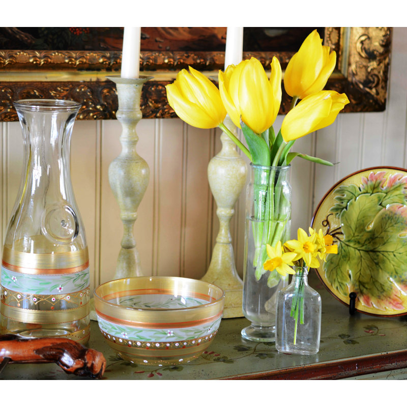 Carafe en verre Mosaic Garland, Or
