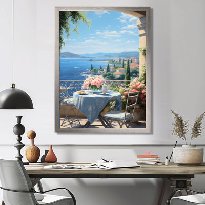 «French Coastal Retreat In Provence II», art mural encadré