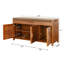 7 Pair Shoe Storage Bench