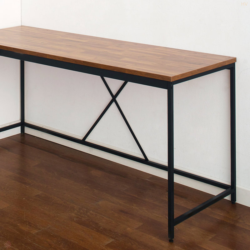 Bureau en coin Olympus, Naturel / noir