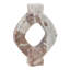 Sculpture ronde en marbre, style artistique, idéale pour la décoration intérieure - Statue décorative moderne pour le salon - Beige et ivoire-1397781303