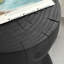 Table d'appoint ronde contemporaine en bois