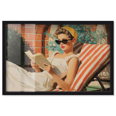 Chapiteaux ensoleillés I, Shadowbox Print Summer Decor par Art Remedy