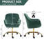 Chaise pivotante en velours 360 ° à haut dossier-2123291418
