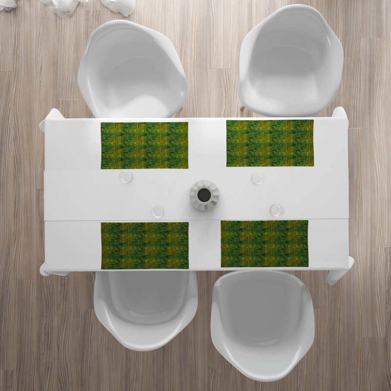 Polyester Geometric Rectangle Placemat