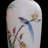 4.72"Hand-painted ceramic flower and bird landscape vase decoration piece