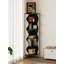 Armoire de coin simple et moderne en bois massif