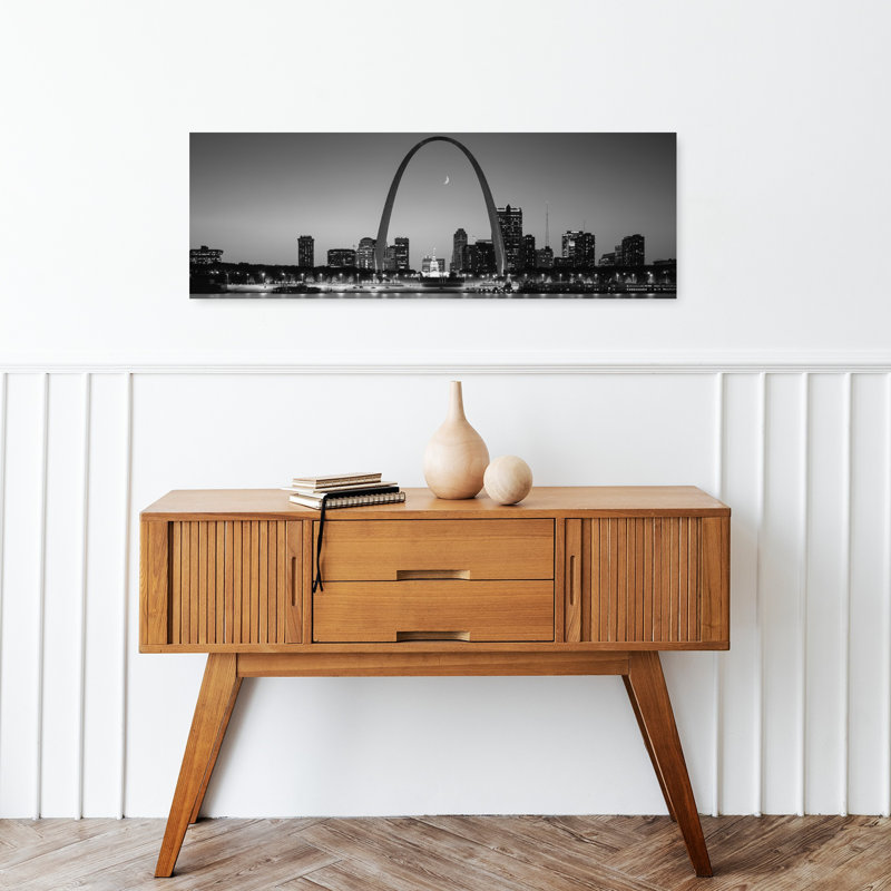 Skyline St. Louis MO USA by Richard Sisk - Wrapped Canvas Panoramic Print, 30.48 cm H x 91.44 cm W