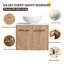 Ensemble de meuble-lavabo mural simple l 24 po Masami
