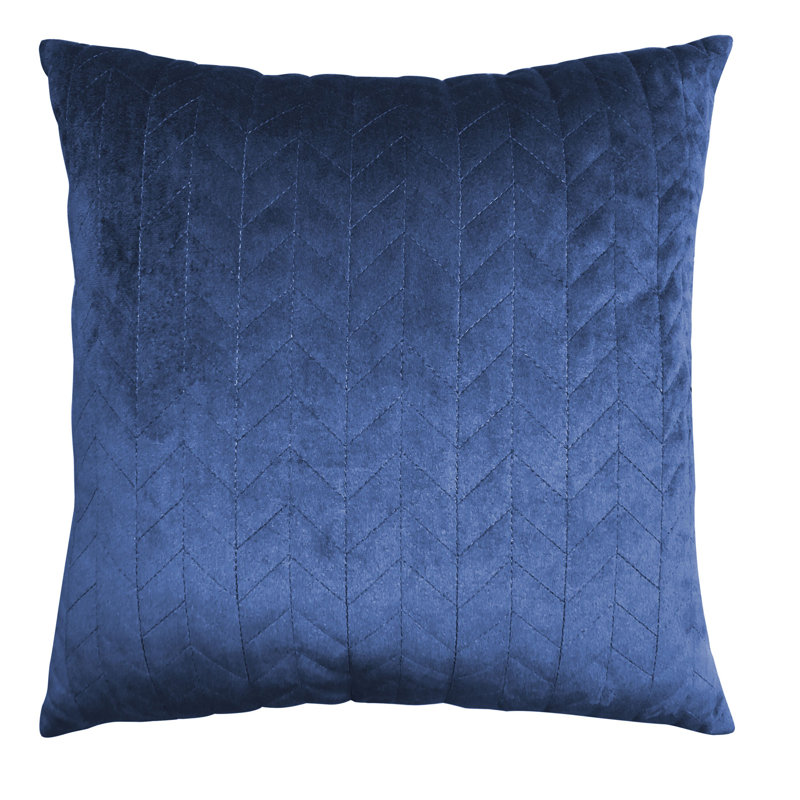 Huw Velvet Throw Pillow, Blue