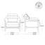  Fauteuil rembourré avec coussin 32,68 po de large Woodford-128242491