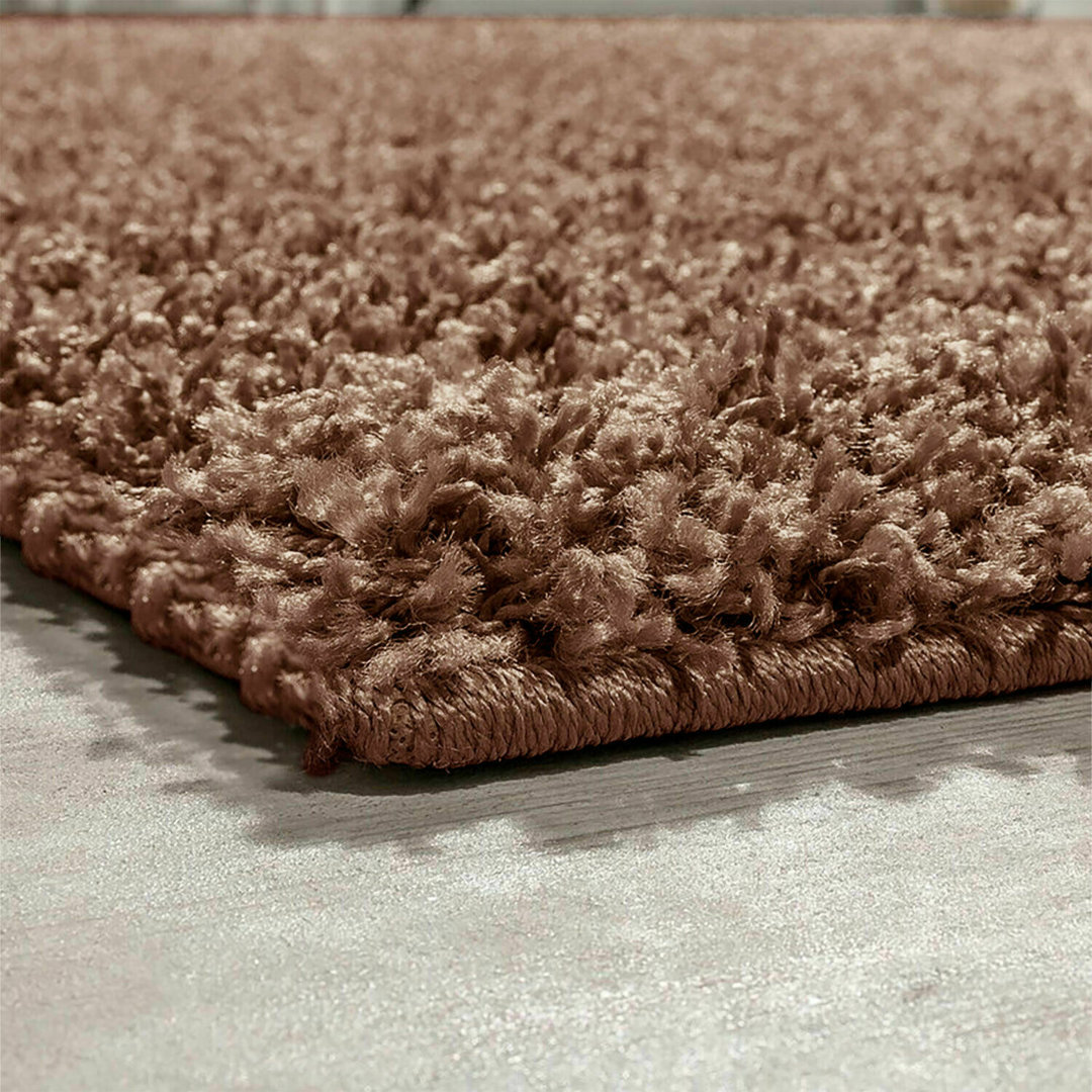 Soft Shaggy Verona Rug Living Room Bedroom Carpet Hallway Runner Non Shed Pile